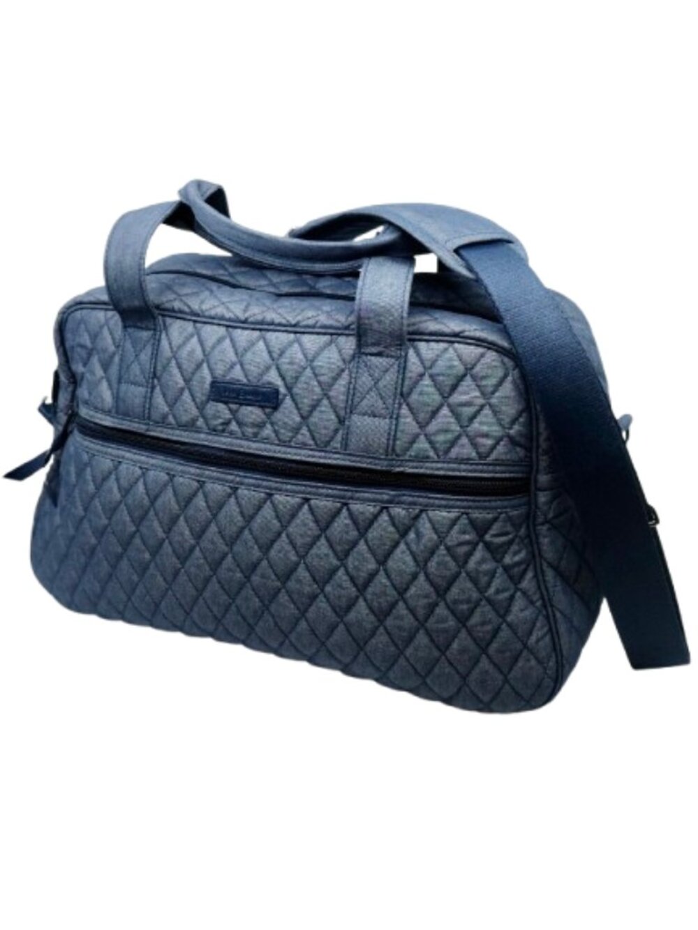 VERA BRADLEY~Grand Traveler Bag~Quilted Moonlight Navy Denim Material. LIKE NEW